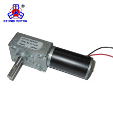 Motorreductor 12v dc de reductor de gusano de ángulo recto de 90 grados con alto par